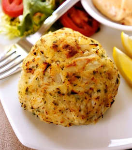 crabcakes, one of our gourmet corporate gifts