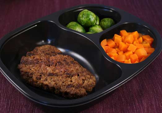 Beef Patty with Carrots & Brussels Sprouts - Individual Meal