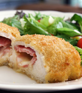 chicken cordon bleu, a great gift for new parents
