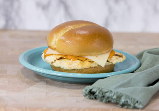 Grilled Buffalo Chicken Sandwich on a Brioche Bun