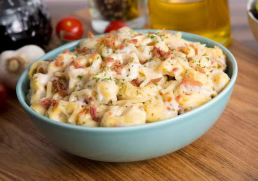 Tortellini Carbonara with Bacon