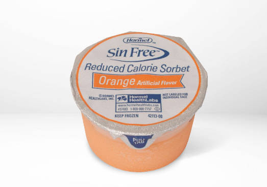 Sin Free Orange Sorbet, 3 Individual Servings