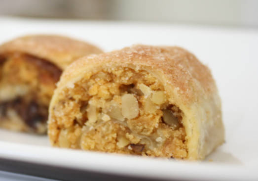 Cinnamon Walnut Rugulach Pastries
