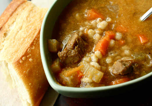 Vegetable Barley Beef Soup - 2 servings