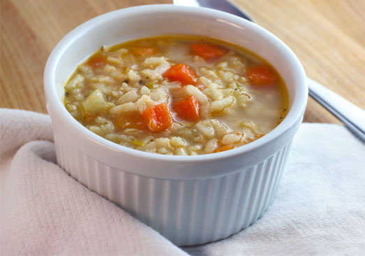 Vegetable Rice Chicken Soup - 2 servings