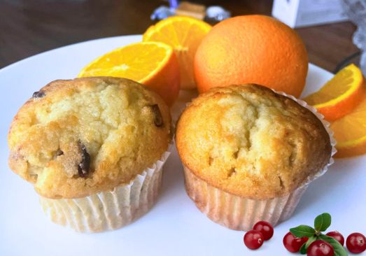 Orange Cranberry Muffins - 2 svgs