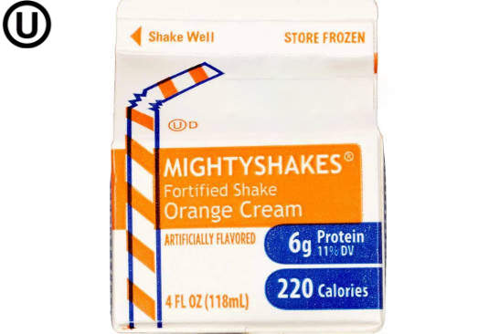 Mighty Shakes Orange Cream, 4 oz, 3 or 12 Shakes