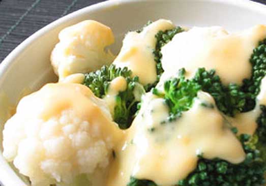 Broccoli & Cauliflower with Cheese Sauce 25% Off!