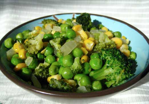 Broccoli, Peas & Corn