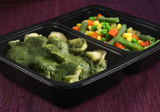 Cheese Tortellini with Pesto & Mixed Vegetables - Individual Meal