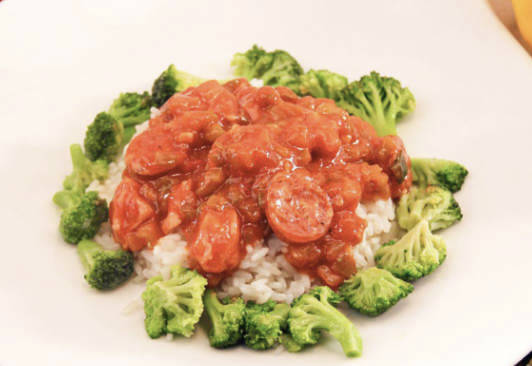 Chicken and Andouille Sausage Jambalaya, Rice and Broccoli - Individual Meal