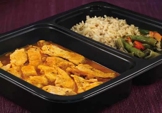 Chicken Paprika with Brown Rice & Green Beans - Individual Meal