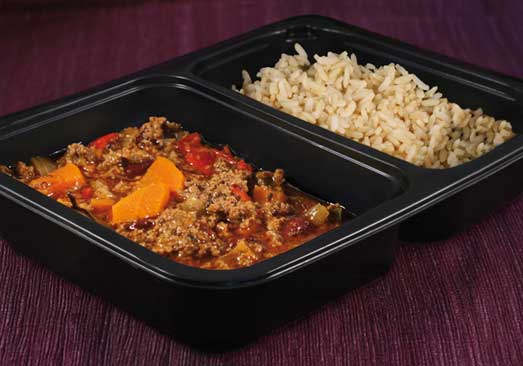 Turkey Chili with Brown Rice - Individual Meal