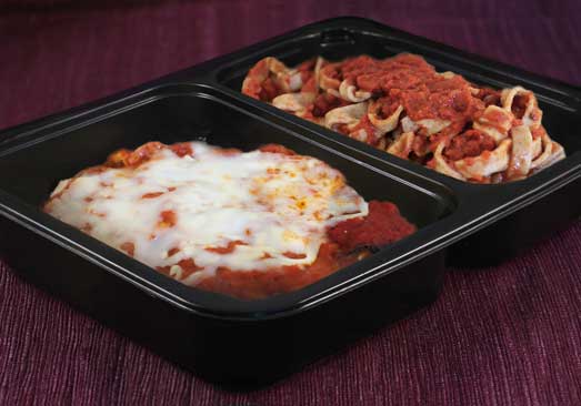 Eggplant Parmigiana with Whole Wheat Rigatoni - Individual Meal