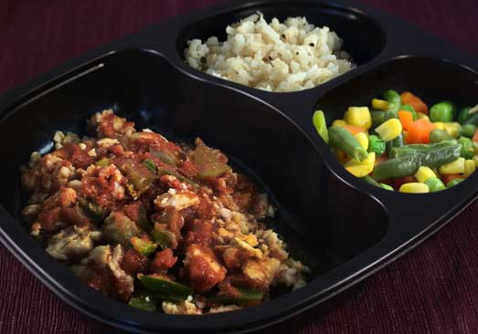 Santa Fe Chicken with South West Sauce, Lemon Cilantro Brown Rice and Mixed Vegetables - Individual Meal