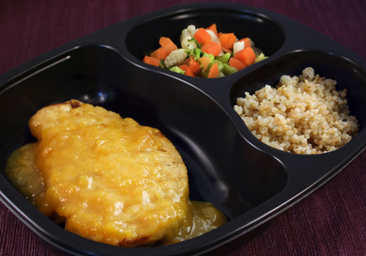 Chicken Fillet with Honey Mustard Sauce, Herbed Quinoa, California Blend Vegetables - Individual Meal