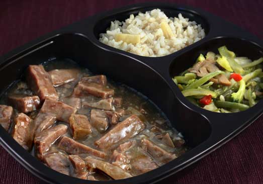 Beef with Garlic Sauce, Pineapple Brown Rice & Japanese Blend Vegetables- Individual Meal