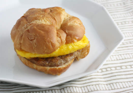 Sausage Egg & Cheese Croissant - 2 servings