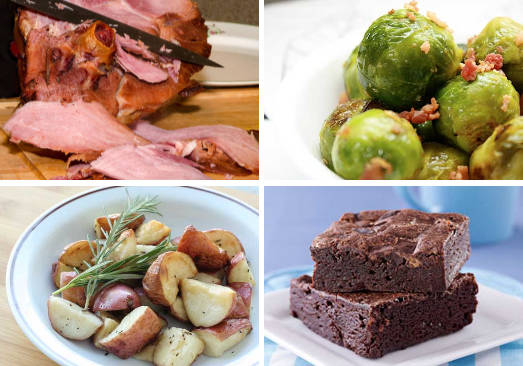 Deluxe Holiday Dinner with Ham for 2 or 4