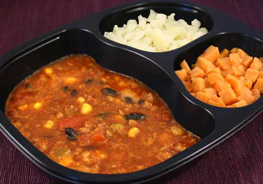 Taco Soup with Cauliflower and Sweet Potatoes - Individual Meal