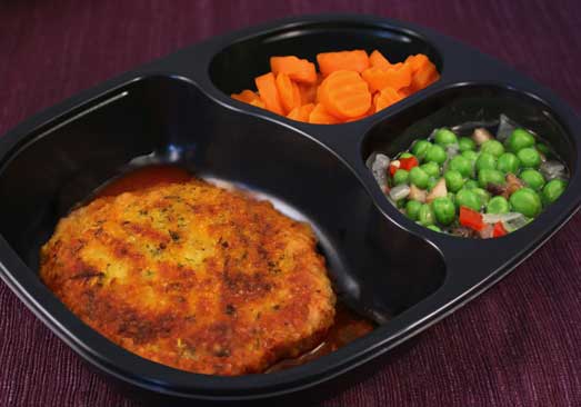 Veal Parmesan with Carrots & Green Pea Blend - Individual Meal
