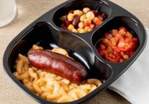 Mac & Cheese with Smoked Sausage, Stewed Tomatoes & Bean Blend - Individual Meal