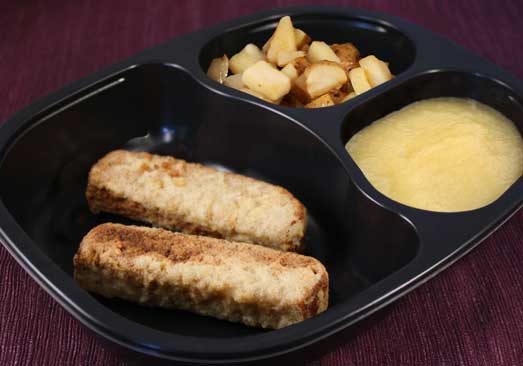 Sausage & French Toast, Hashbrowns & Applesauce - Individual Meal