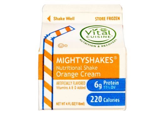 Mighty Shakes, Orange Cream, 4 oz, 6 Shakes