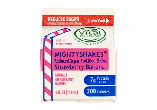 Mighty Shakes Strawberry-Banana - 4 oz (Reduced sugar), 12 Shakes