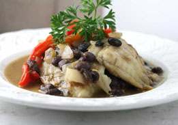Tilapia with Miso, Ginger & Black Beans
