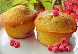 Cornbread Raspberry Muffins