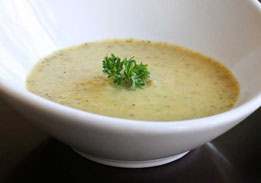 Broccoli, Mushroom and Zucchini Soup