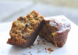 Carrot-Zucchini-Walnut Muffins