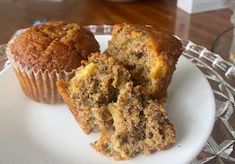 Carrot Zucchini Muffin with Walnuts