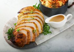 Sliced Turkey Breast with Gravy