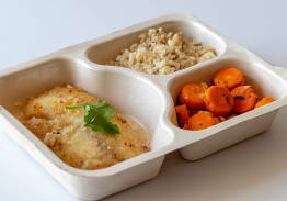 Baked Tilapia, Brown Rice & Minted Carrots