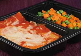 Beef Lasagna with Peas & Carrots