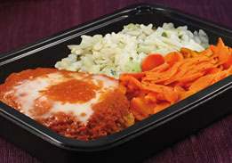 Chicken Parmigiana, Rice & Carrots