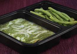 Spinach Mushroom Lasagna with Garlic Green Beans