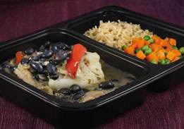 Tilapia with Miso Ginger, Black Beans, Rice with Peas & Carrots - Individual Meal