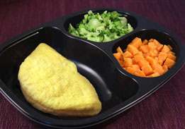 Plain Omelet, Sweet Potatoes & Broccoli - Individual Meal