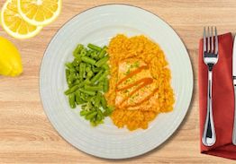 Salmon Lemon Dill with Red Rice