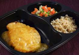 Chicken Fillet with Honey Mustard Sauce, Herbed Quinoa, California Blend Vegetables - Individual Meal