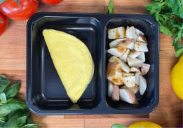 Cheese Omelet with Roasted Potatoes - Individual Meal