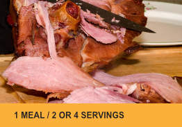 Deluxe Holiday Dinner with Ham for 1-4