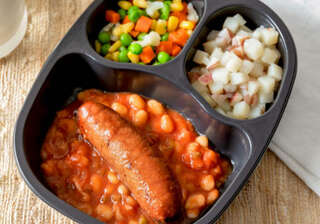 Smoked Sausage & Beans, Red Skin Potatoes & Winter Blend Vegetables - Individual Meal