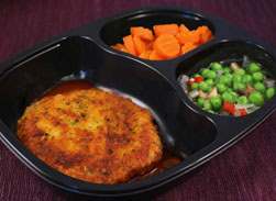 Veal Parmesan with Carrots & Green Pea Blend - Individual Meal