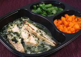 Grilled Chicken with Florentine Rice, Asparagus & Carrots- Individual Meal