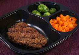 Beef Patty with Carrots & Brussels Sprouts - Individual Meal