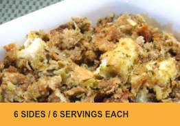 Cook your own bird Deluxe Sides (NO Turkey) for 6